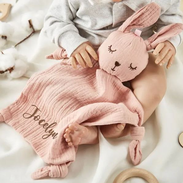 Personalized Baby Embroidery Comforter Sleep Toy | CWToy117