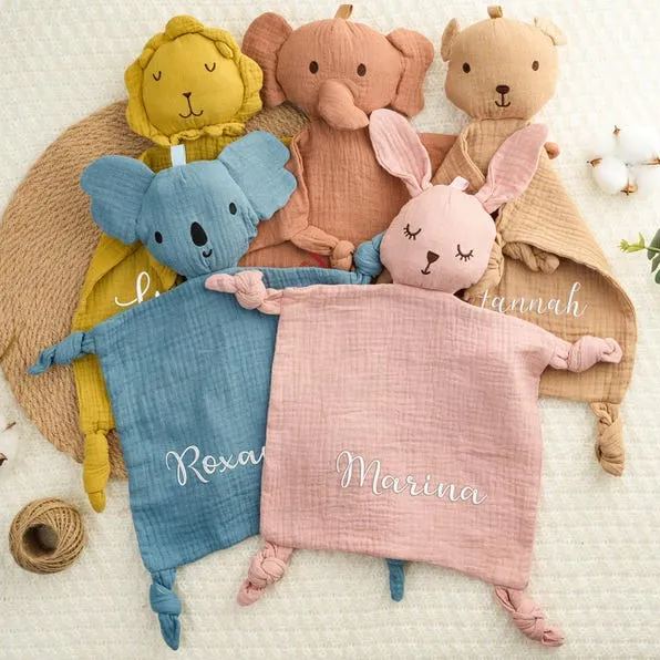 Personalized Baby Embroidery Comforter Sleep Toy | CWToy117