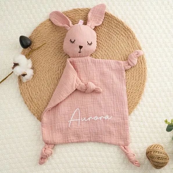 Personalized Baby Embroidery Comforter Sleep Toy | CWToy117