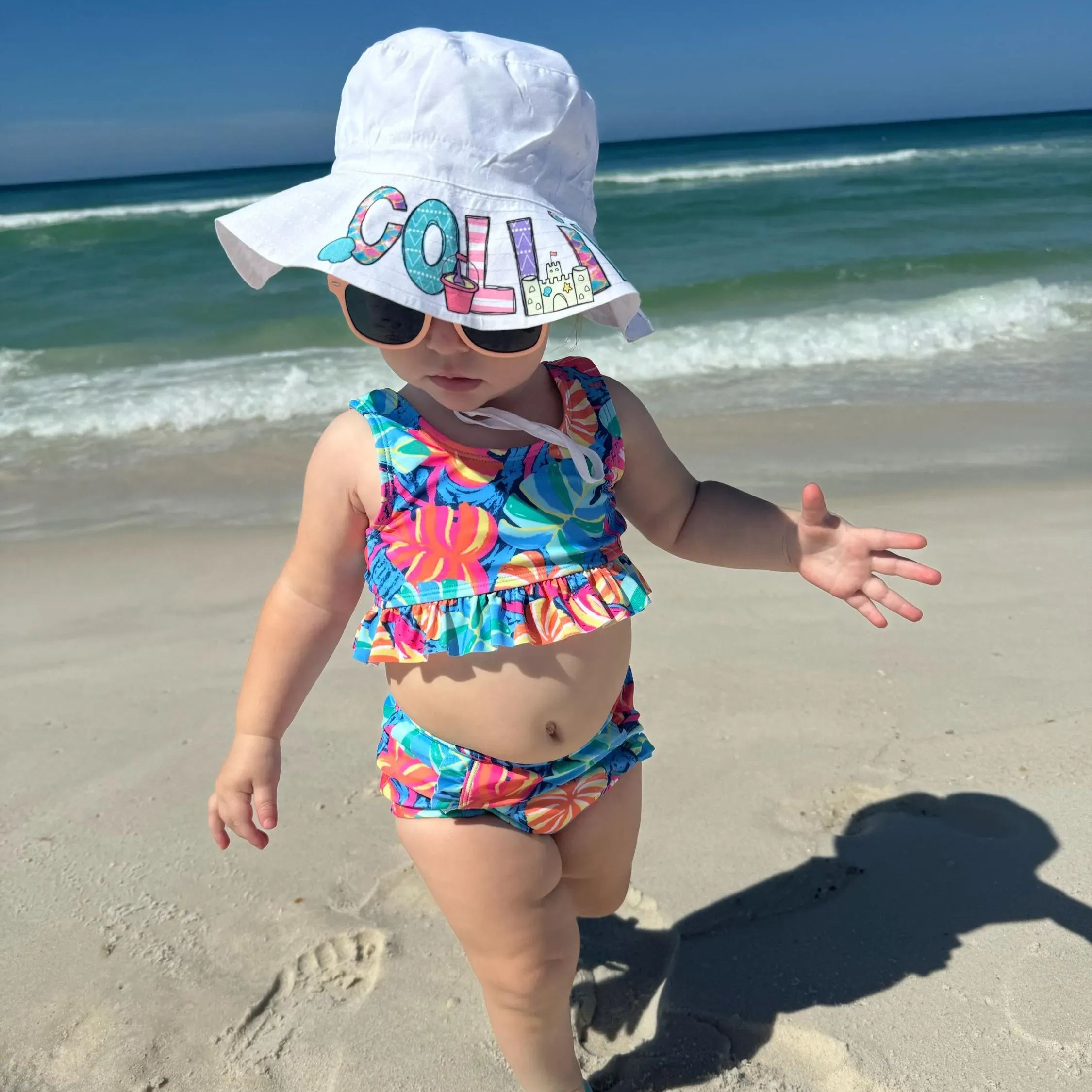 Personalized Lovely Summer Sun Protection Bucket Hat | CWBeach158