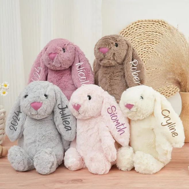 Personalized Baby Embroidery Monogrammed Bunny Rabbit | CWToy06