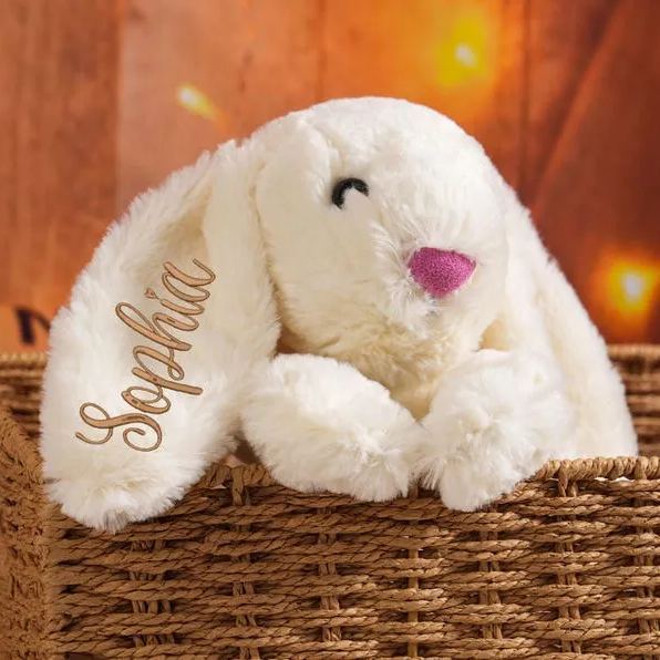 Personalized Baby Embroidery Monogrammed Bunny Rabbit | CWToy06