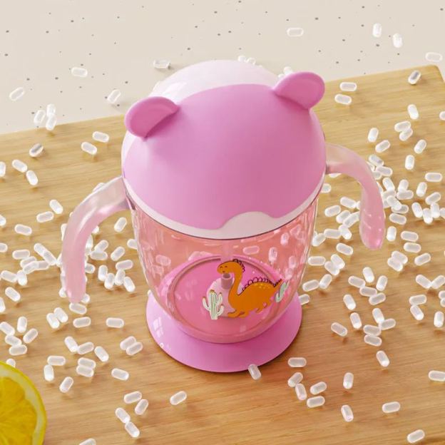 Personalized BPA Free 10oz Lovely Bear Water Bottle With Straw | YouBottle97