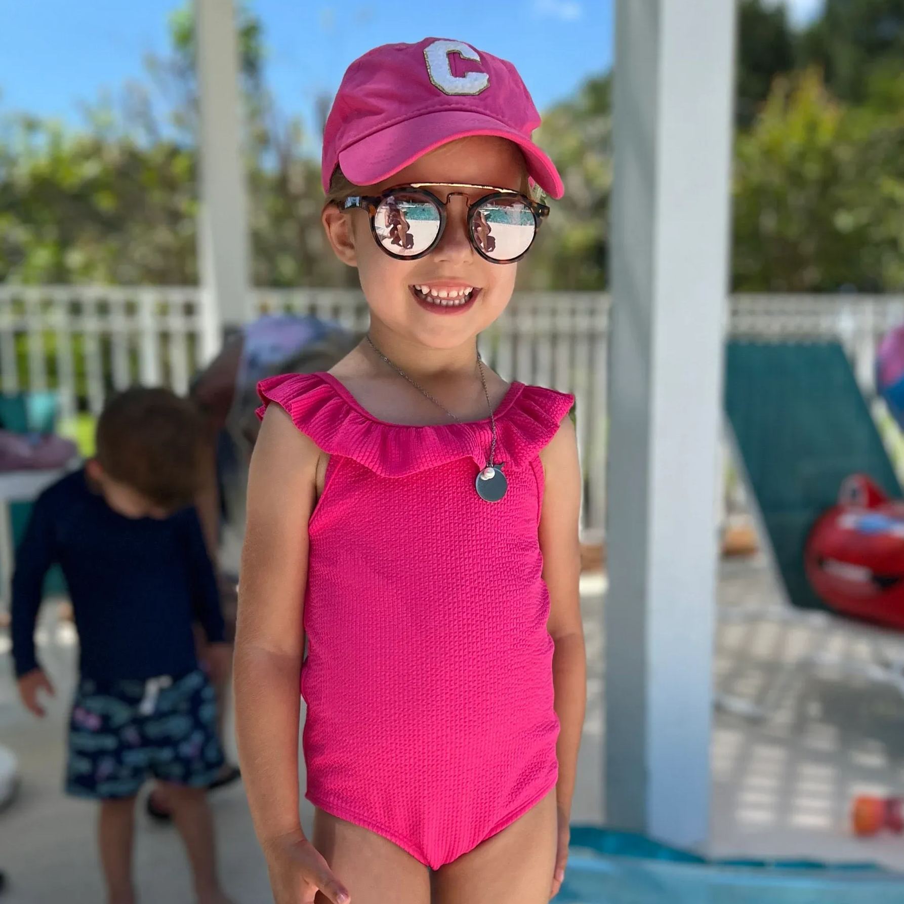 Personalized Child Letter Patch Hat for Comfort & Unique | CWBeach15