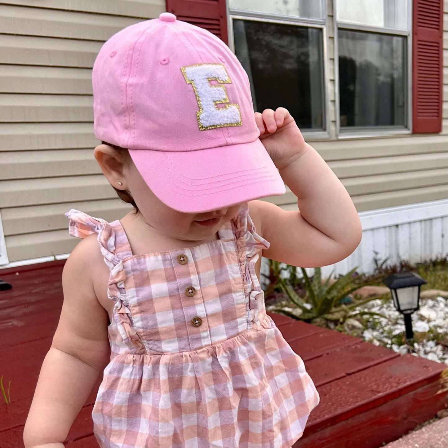 Personalized Child Letter Patch Hat for Comfort & Unique | CWBeach15