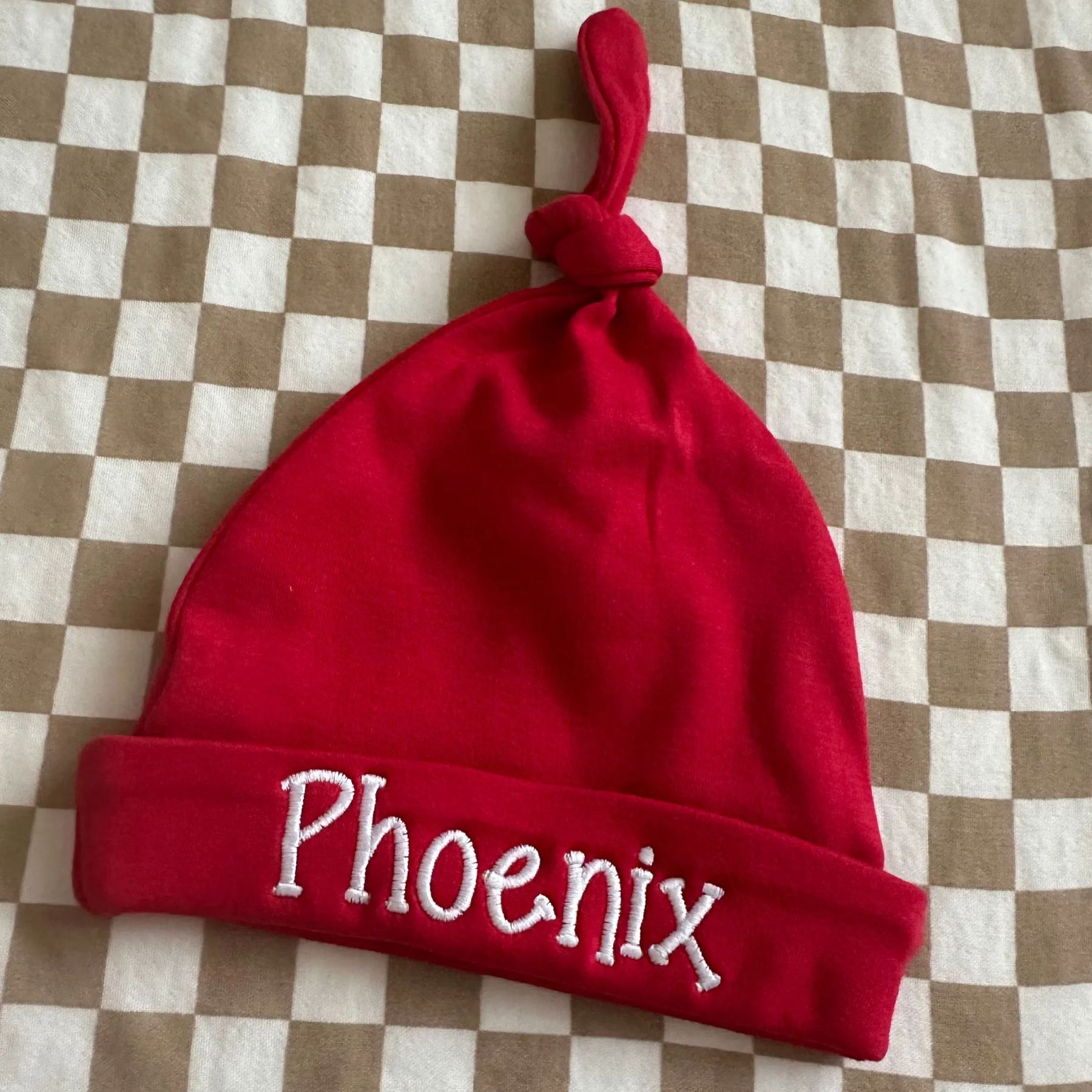 Personalized Embroidery Newborn Baby Hat for Comfort & Unique | CWBaby201