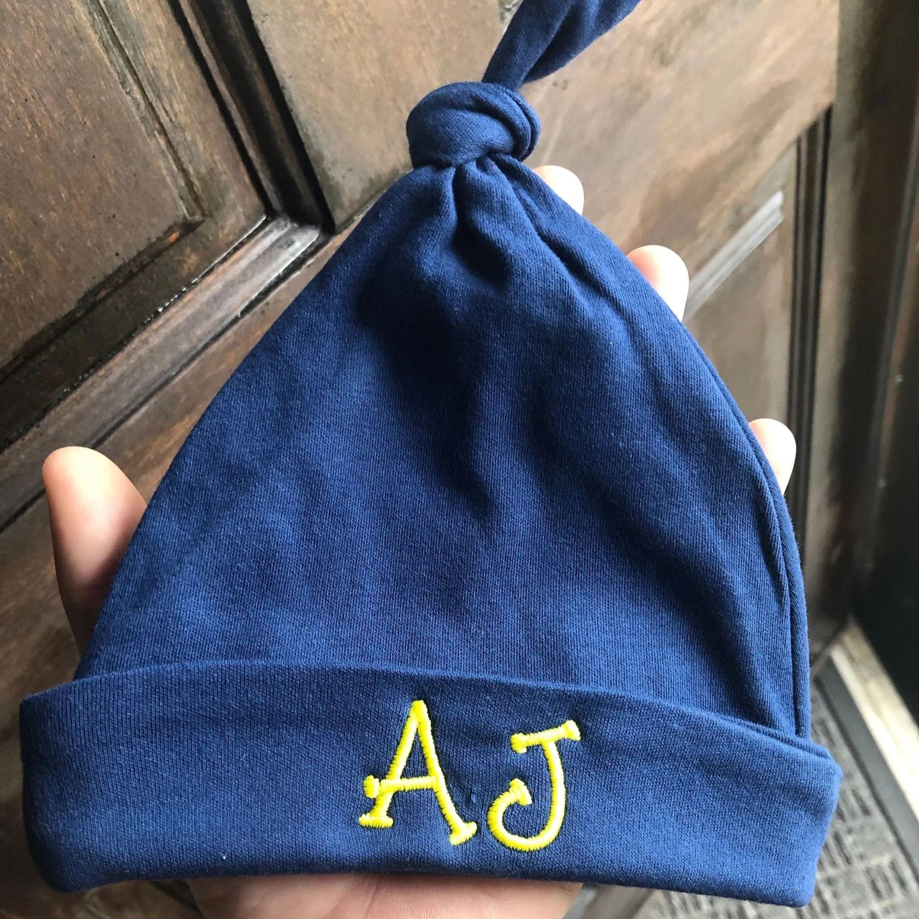 Personalized Embroidery Newborn Baby Hat for Comfort & Unique | CWBaby201