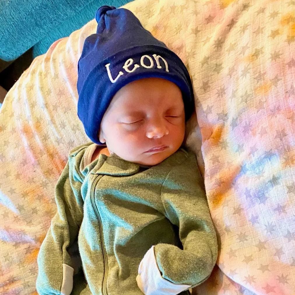 Personalized Embroidery Newborn Baby Hat for Comfort & Unique | CWBaby201