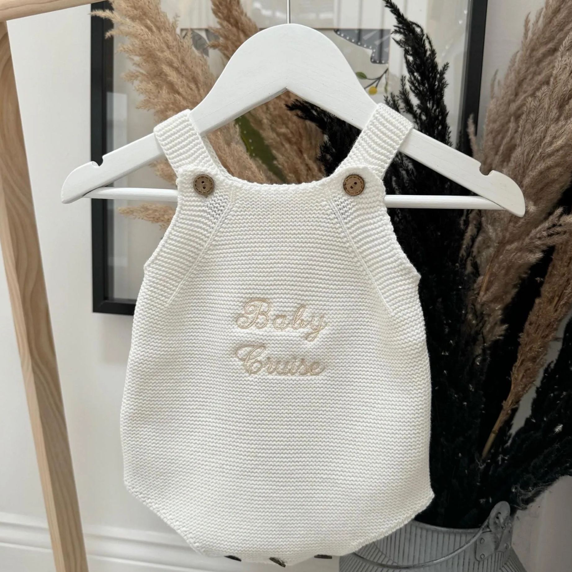 Personalized Embroidery Newborn Baby Romper | CWBaby211