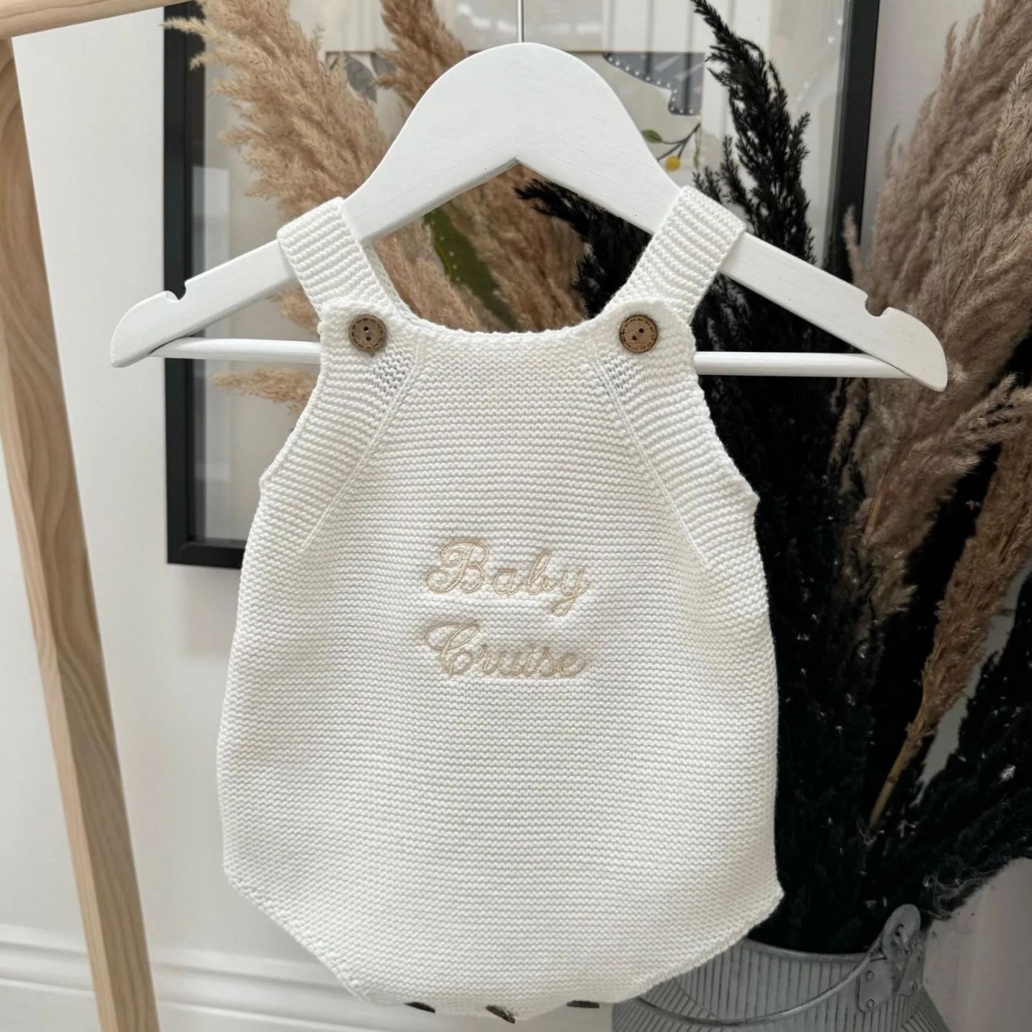 Personalized Embroidery Newborn Baby Romper | CWBaby211