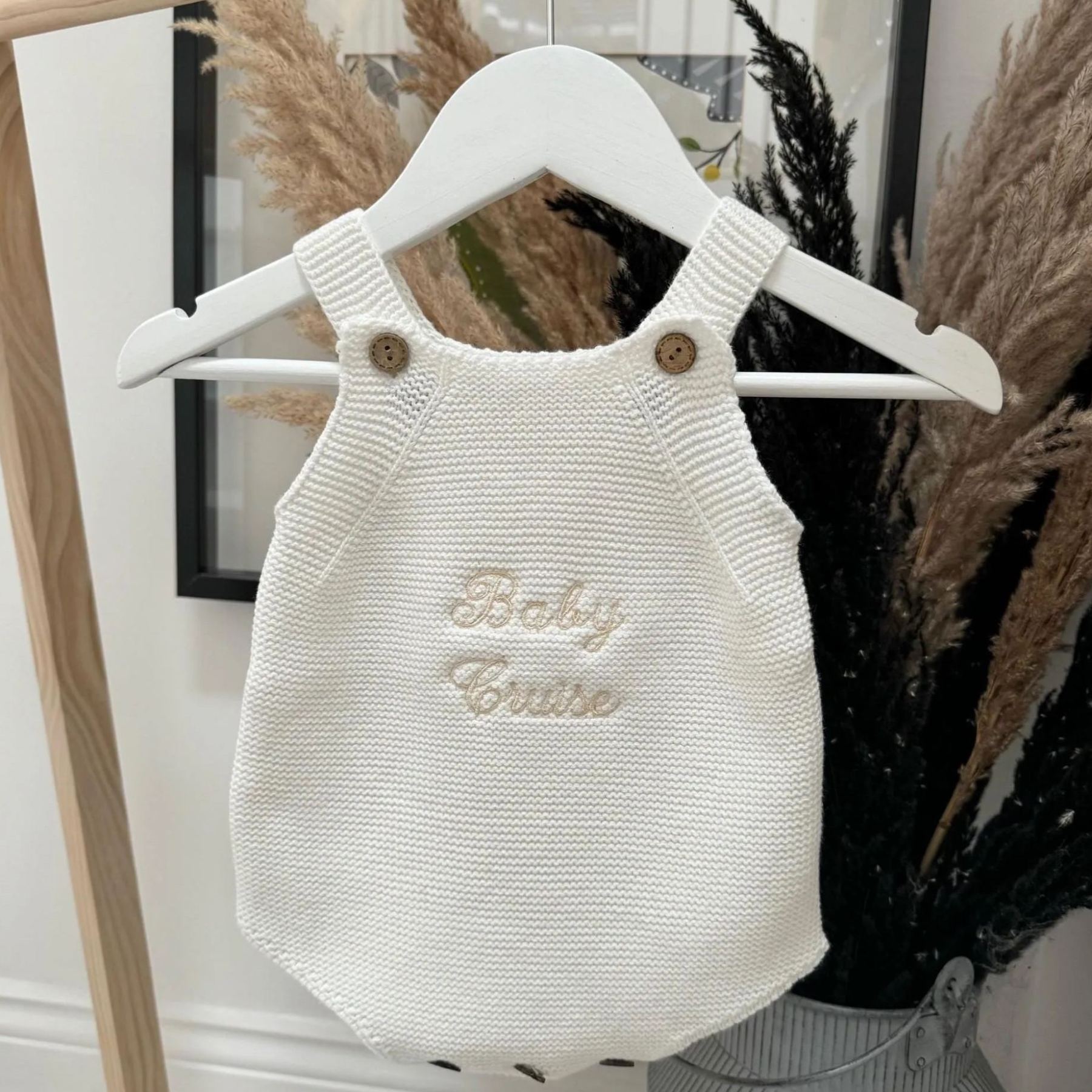 Personalized Embroidery Newborn Baby Romper | CWBaby211