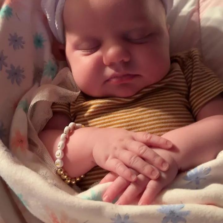 Personalized 14K Gold Baby Shower Gift Bracelet | CWBeach187