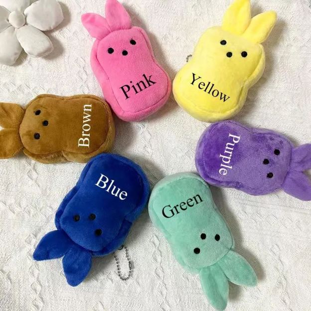 Personalized Easter Bunny Plush Zippered Wallet | CWEaster42