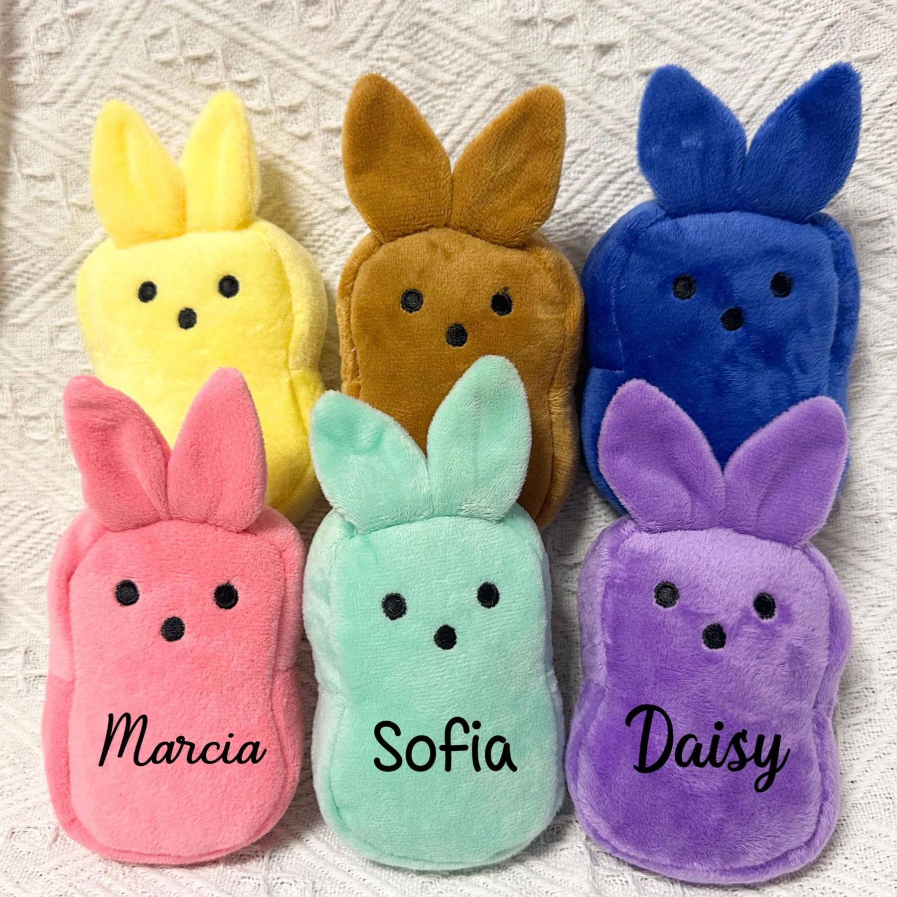 Personalized Easter Bunny Plush Zippered Wallet | CWEaster42