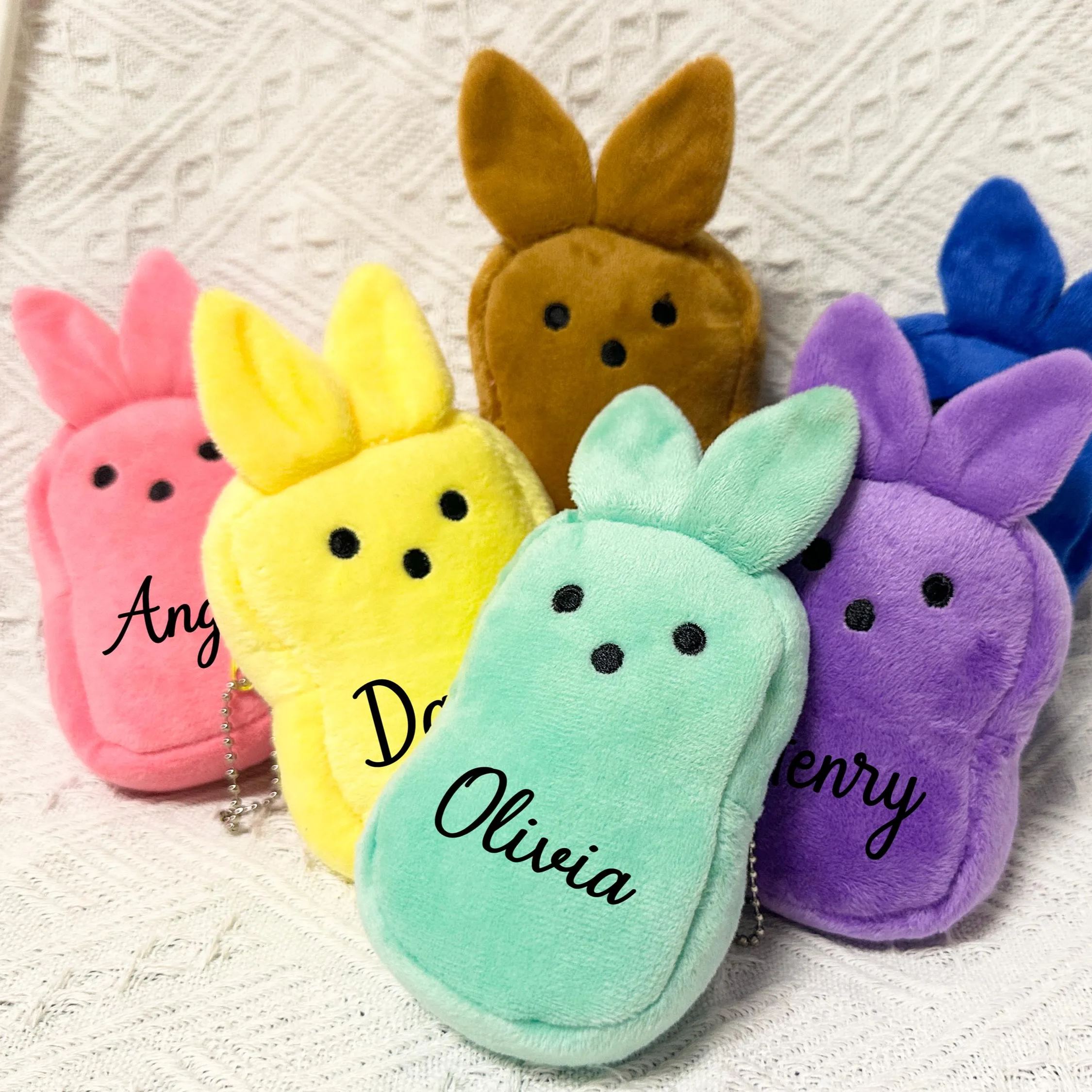 Personalized Easter Bunny Plush Zippered Wallet | CWEaster42