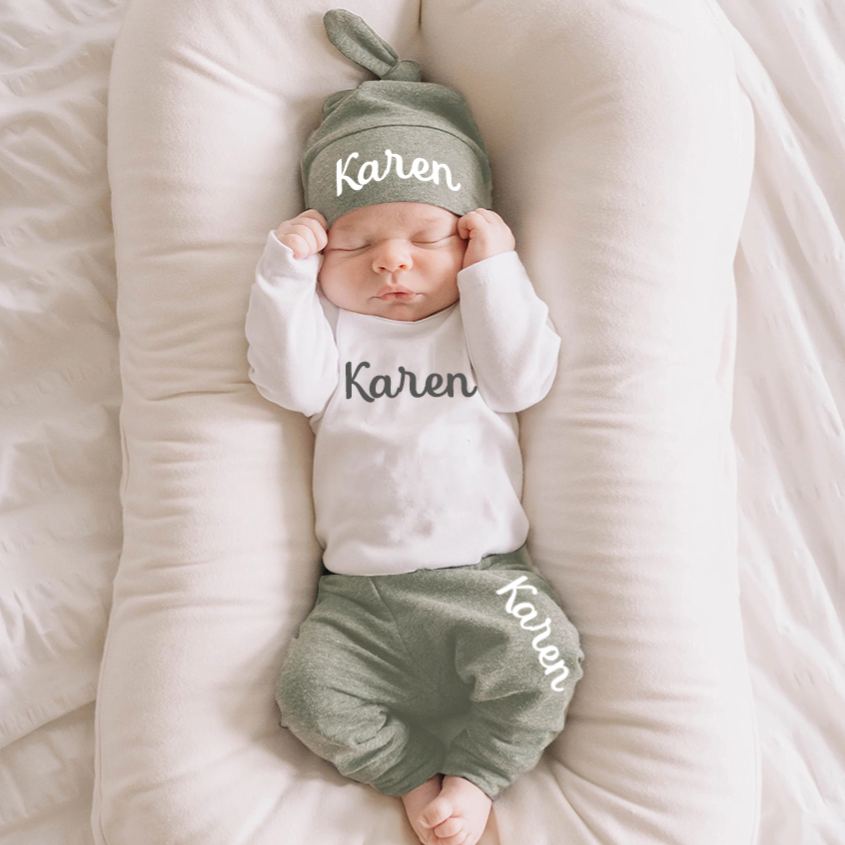 Personalized Baby Coming Home Outfit Set | CWBaby276