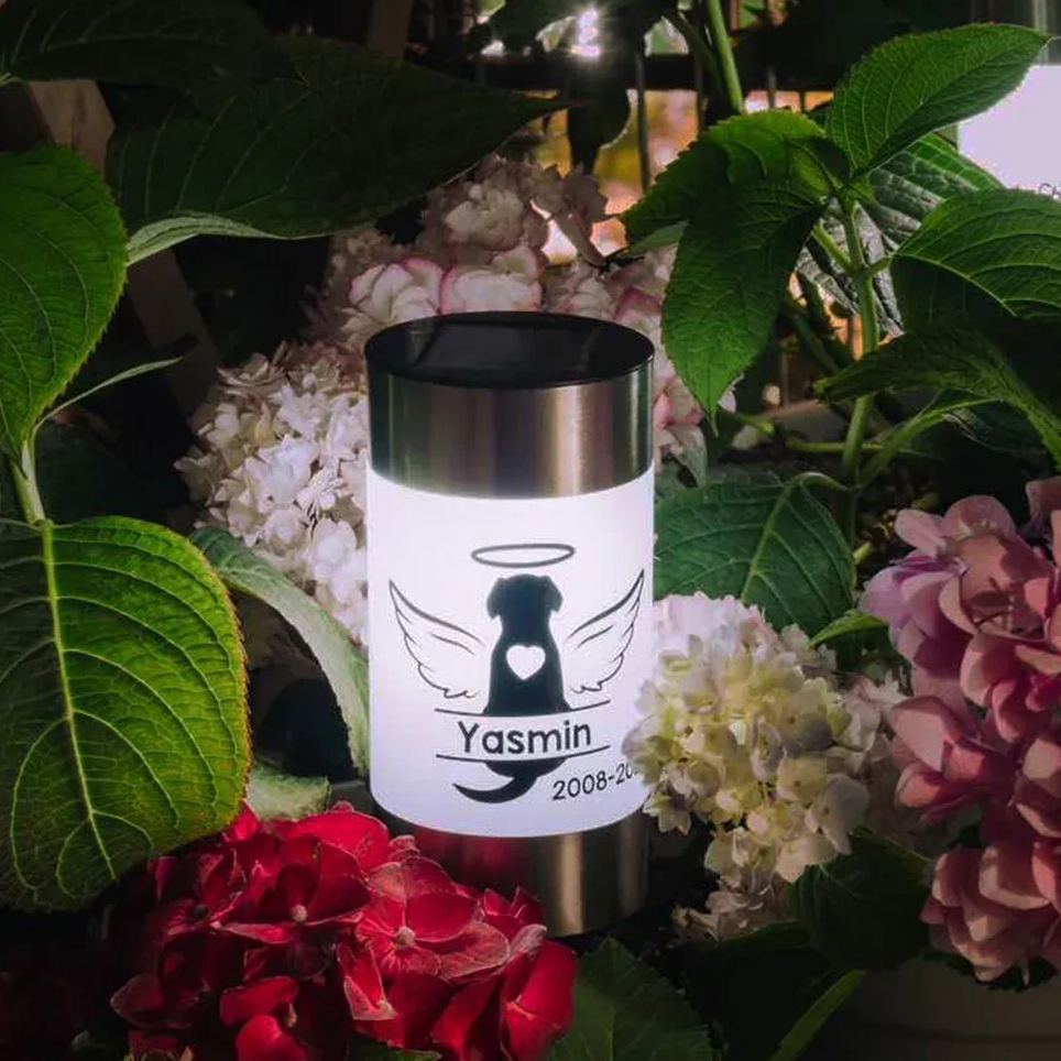 Personalized Pet Loss Gift Memorial Solar Light | BKPet186