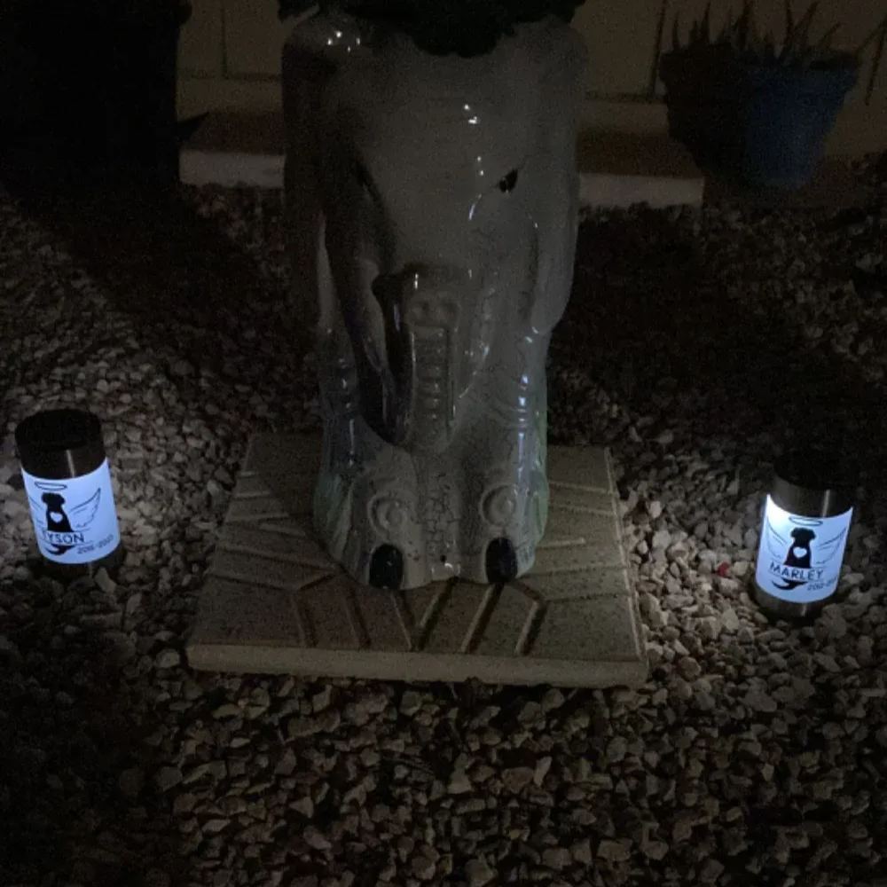 Personalized Pet Loss Gift Memorial Solar Light | BKPet186