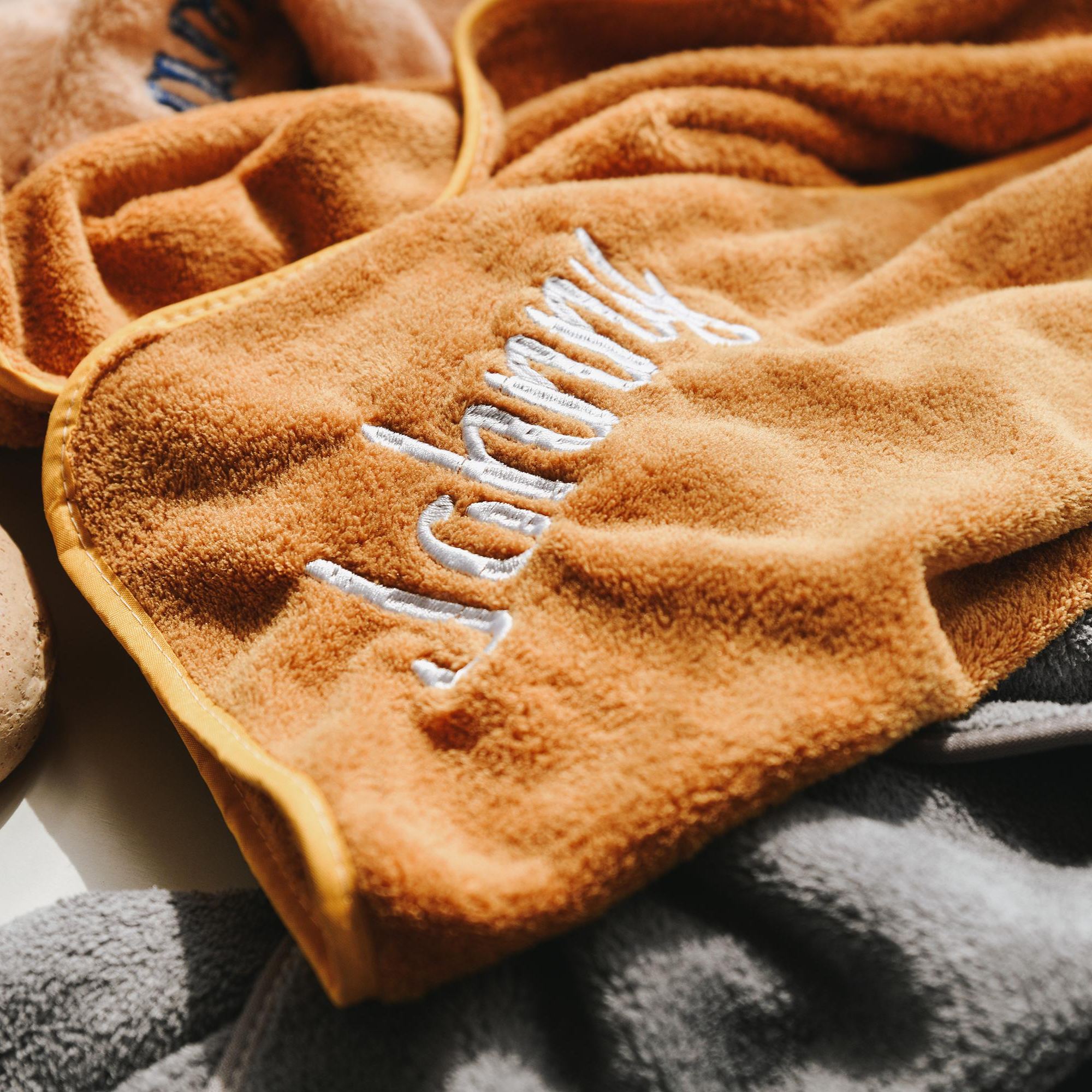 Personalized Embroidery Animal Coral Fleece Soft Hooded Towel | CWBaby142