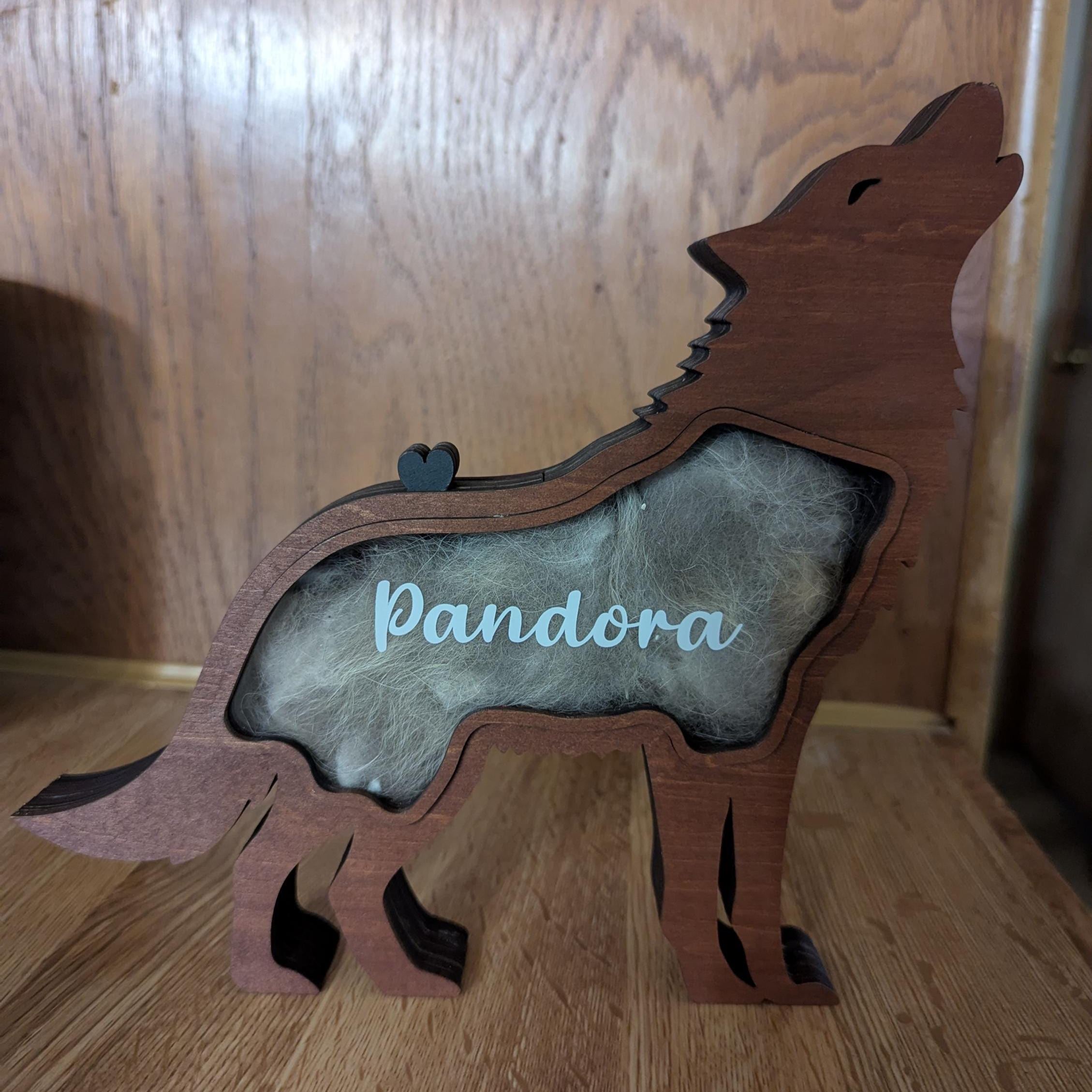 Personalized Pet Hair Memorial Box | BKPet196
