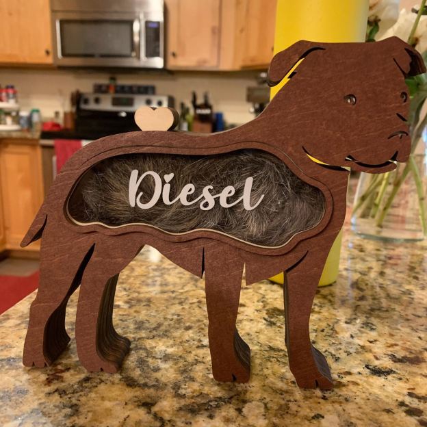 Personalized Pet Hair Memorial Box | BKPet196