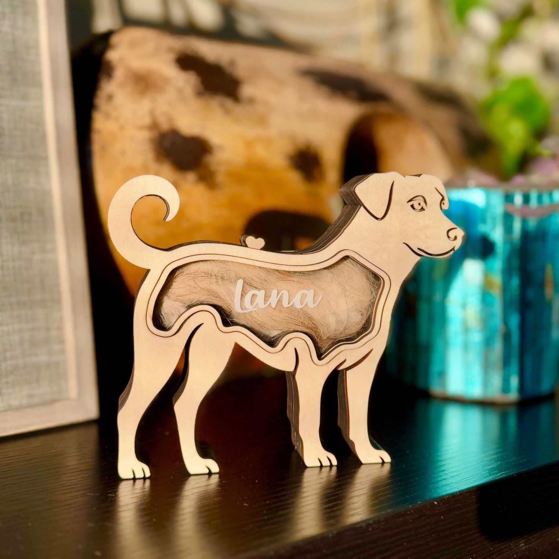Personalized Pet Hair Memorial Box | BKPet196