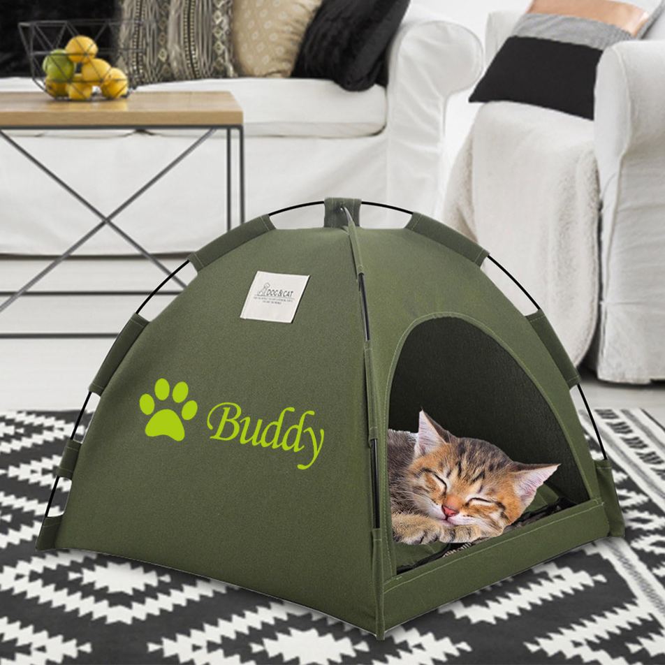Personalized Foldable Cat Dog Tent Cave  | BKPet195
