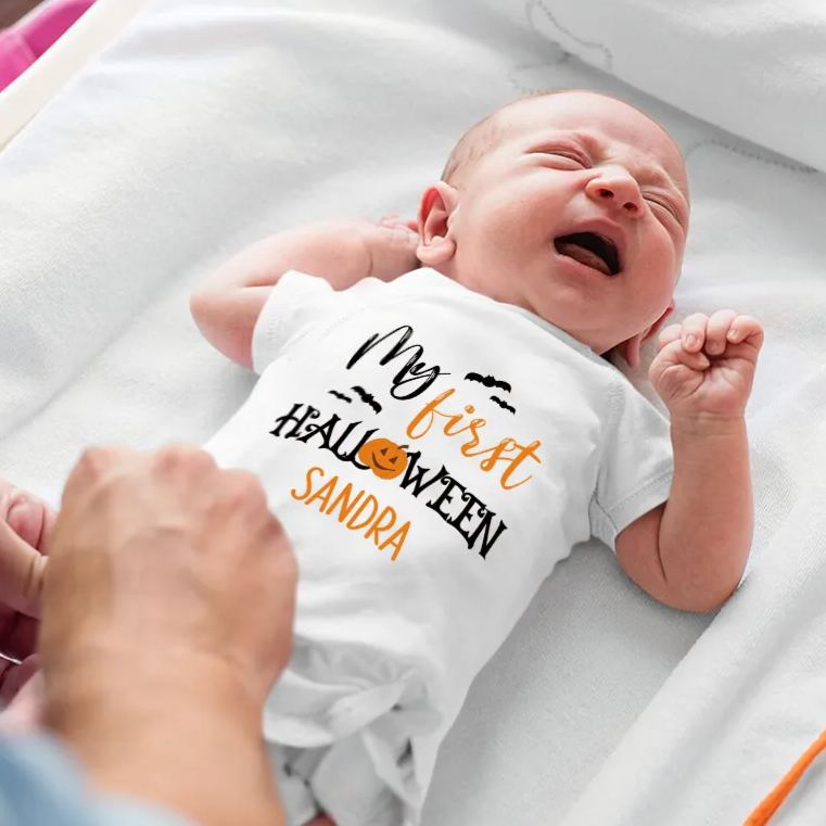 Personalized Baby Lovely First Halloween Outfit | CWHalloween26