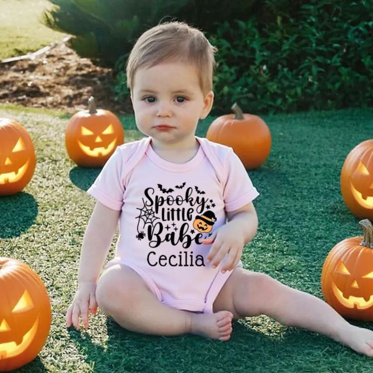 Personalized Baby Lovely First Halloween Outfit | CWHalloween34