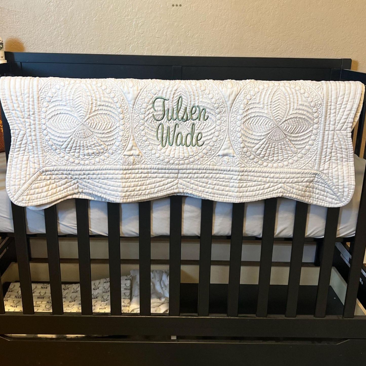 Personalized Embroidered Knit Blanket for Comfort & Unique | CWBaby43
