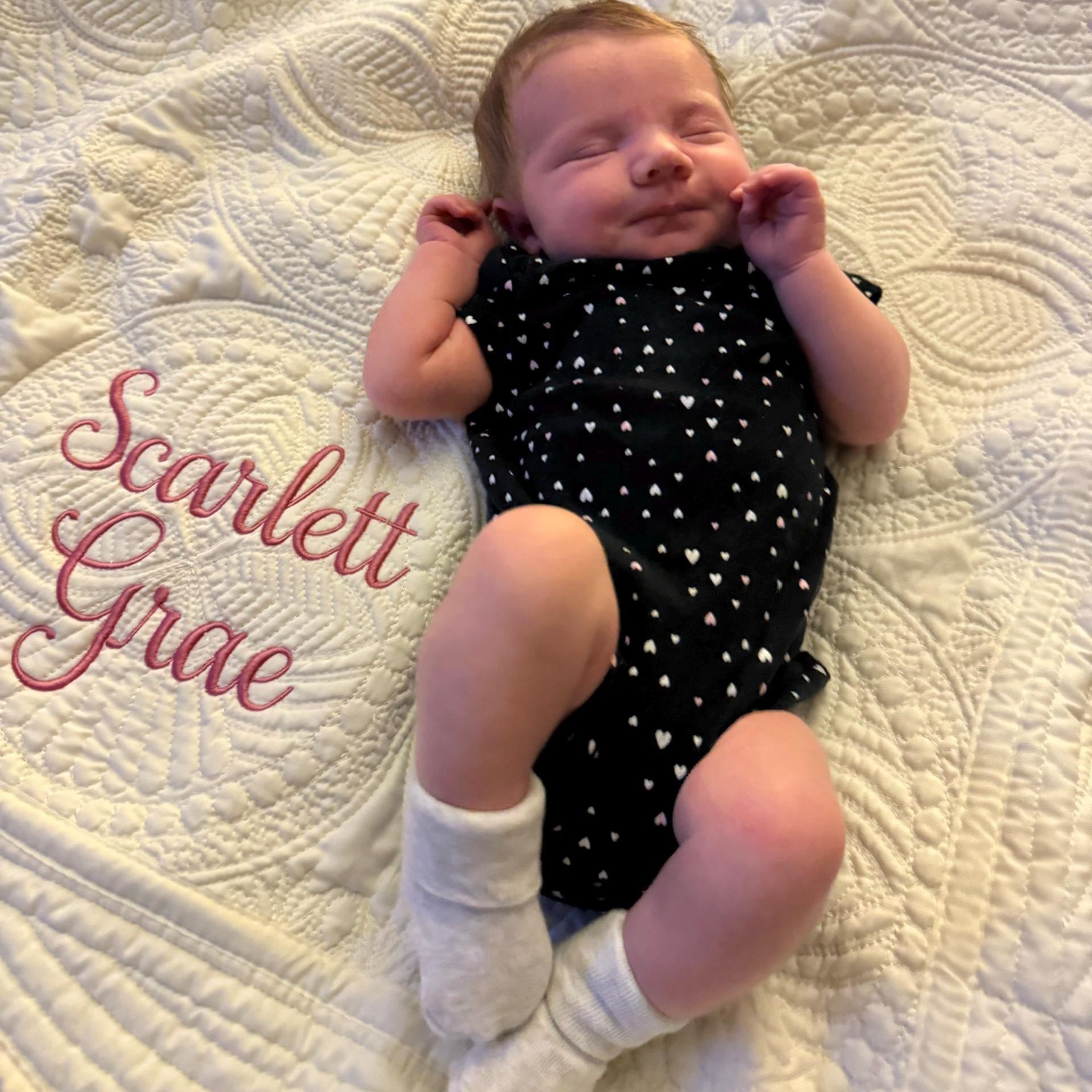 Personalized Embroidered Knit Blanket for Comfort & Unique | CWBaby43
