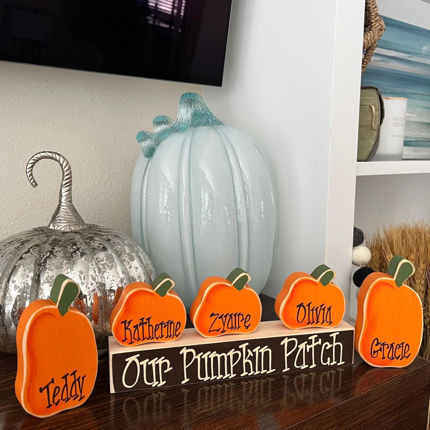 Personalized Pumpkin Family Sign Halloween Decor | CWHalloween55