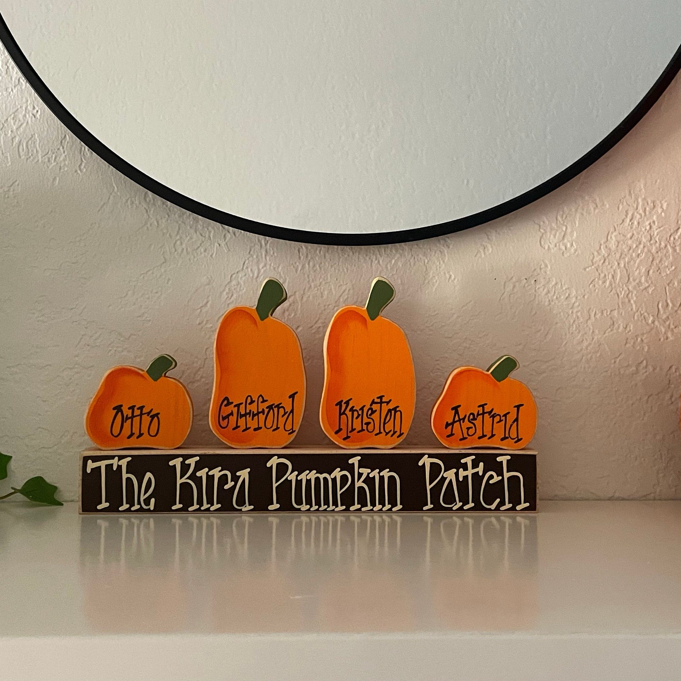 Personalized Pumpkin Family Sign Halloween Decor | CWHalloween55