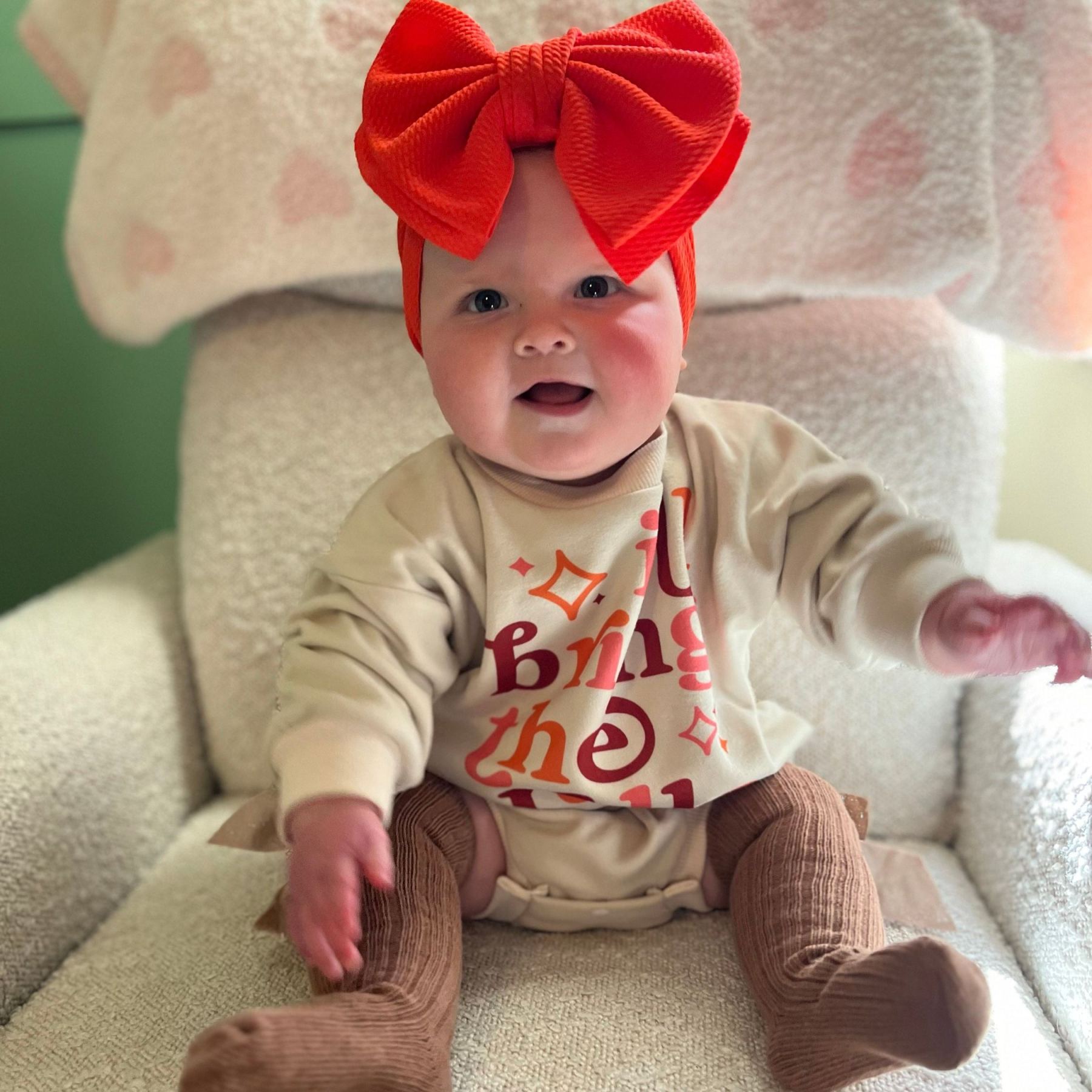 Personalized Thanksgiving Baby Girl Outfit | CWThanks01