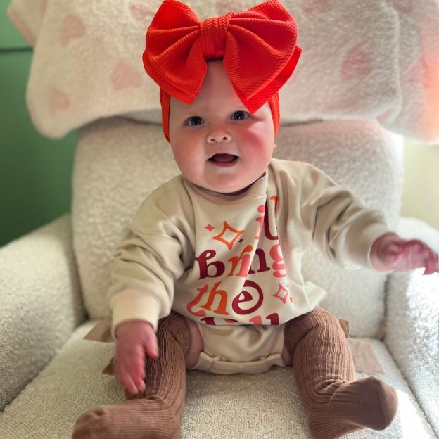 Personalized Thanksgiving Baby Girl Outfit | CWThanks01