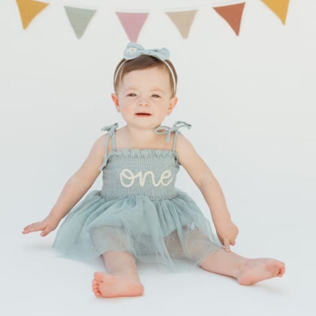 Personalized Baby Tutu Hand Embroidered Romper| BBCloth40