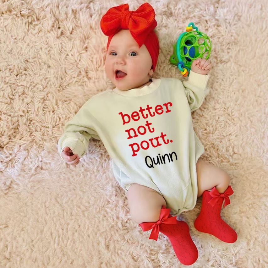 Personalized Christmas Baby Girl Lovely Outfit Set | MCGift150