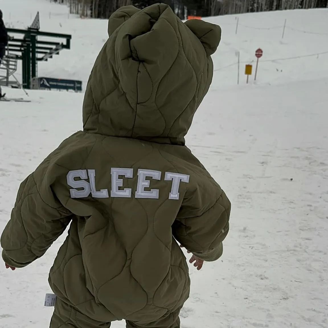 Personalized Hand Patch Kids Lightweight Puffer Romper | inJacket06 （It is recommended to choose a larger size)