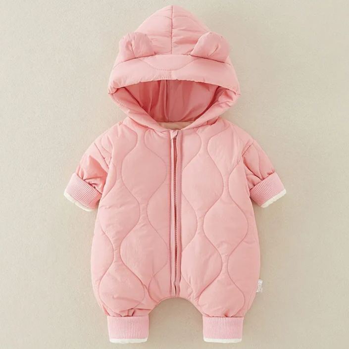 Personalized Hand Patch Kids Lightweight Puffer Romper | inJacket06 （It is recommended to choose a larger size)