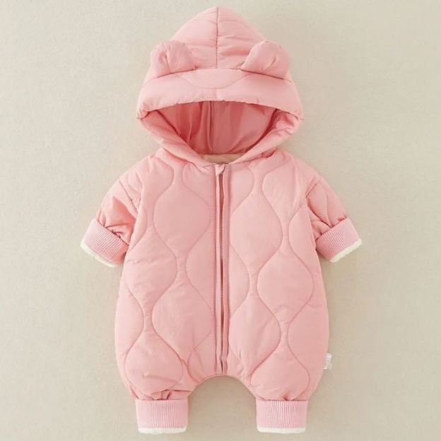 Personalized Hand Patch Kids Lightweight Puffer Romper | inJacket06 （It is recommended to choose a larger size)