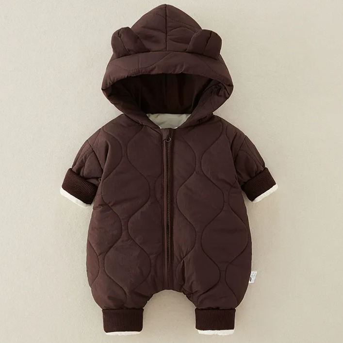 Personalized Hand Patch Kids Lightweight Puffer Romper | inJacket06 （It is recommended to choose a larger size)