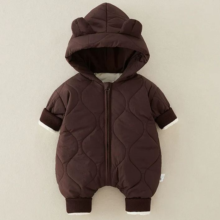 Personalized Hand Patch Kids Lightweight Puffer Romper | inJacket06 （It is recommended to choose a larger size)