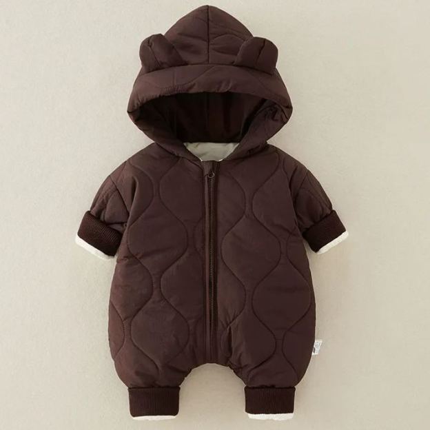 Personalized Hand Patch Kids Lightweight Puffer Romper | inJacket06 （It is recommended to choose a larger size)