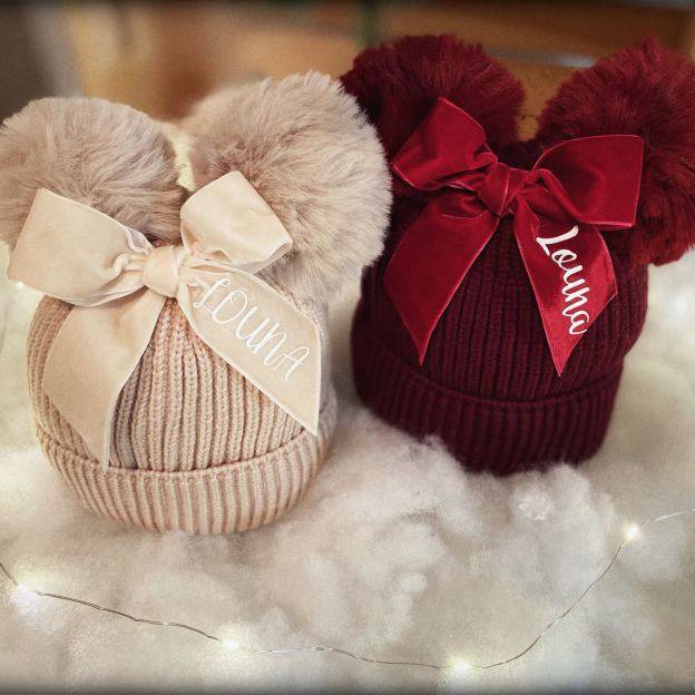 Personalized Kid Pom Pom Hat for Comfort & Unique | HSKid03