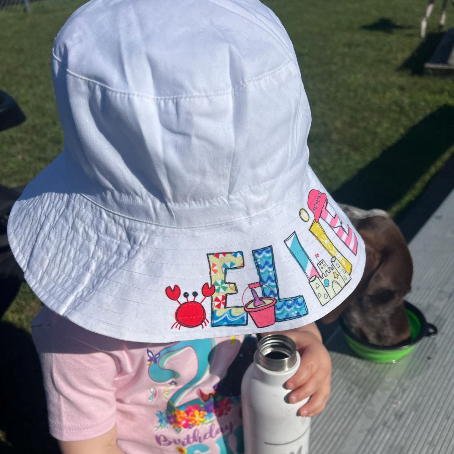 Personalized Lovely Summer Sun Protection Bucket Hat | CWBeach159