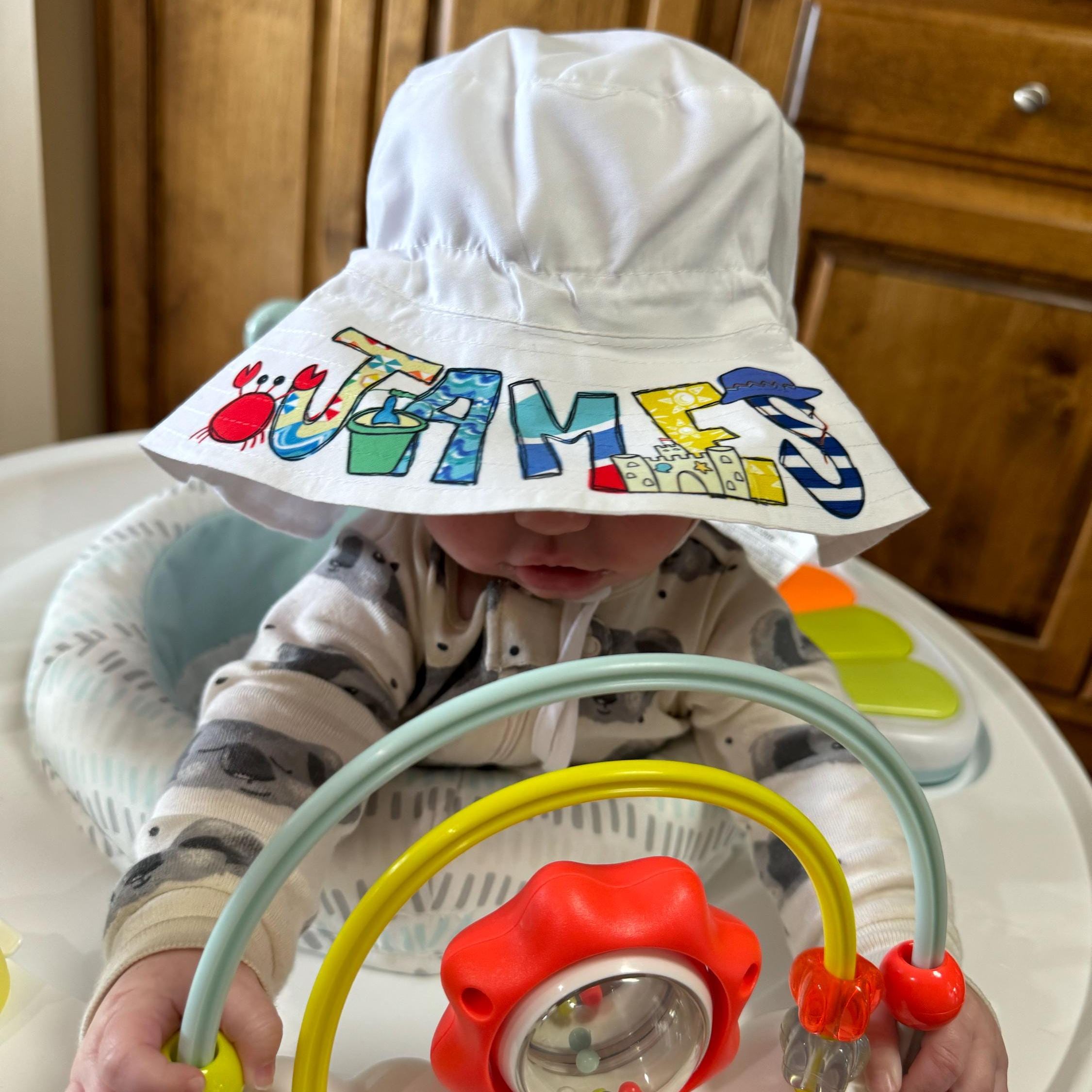 Personalized Lovely Summer Sun Protection Bucket Hat | CWBeach159