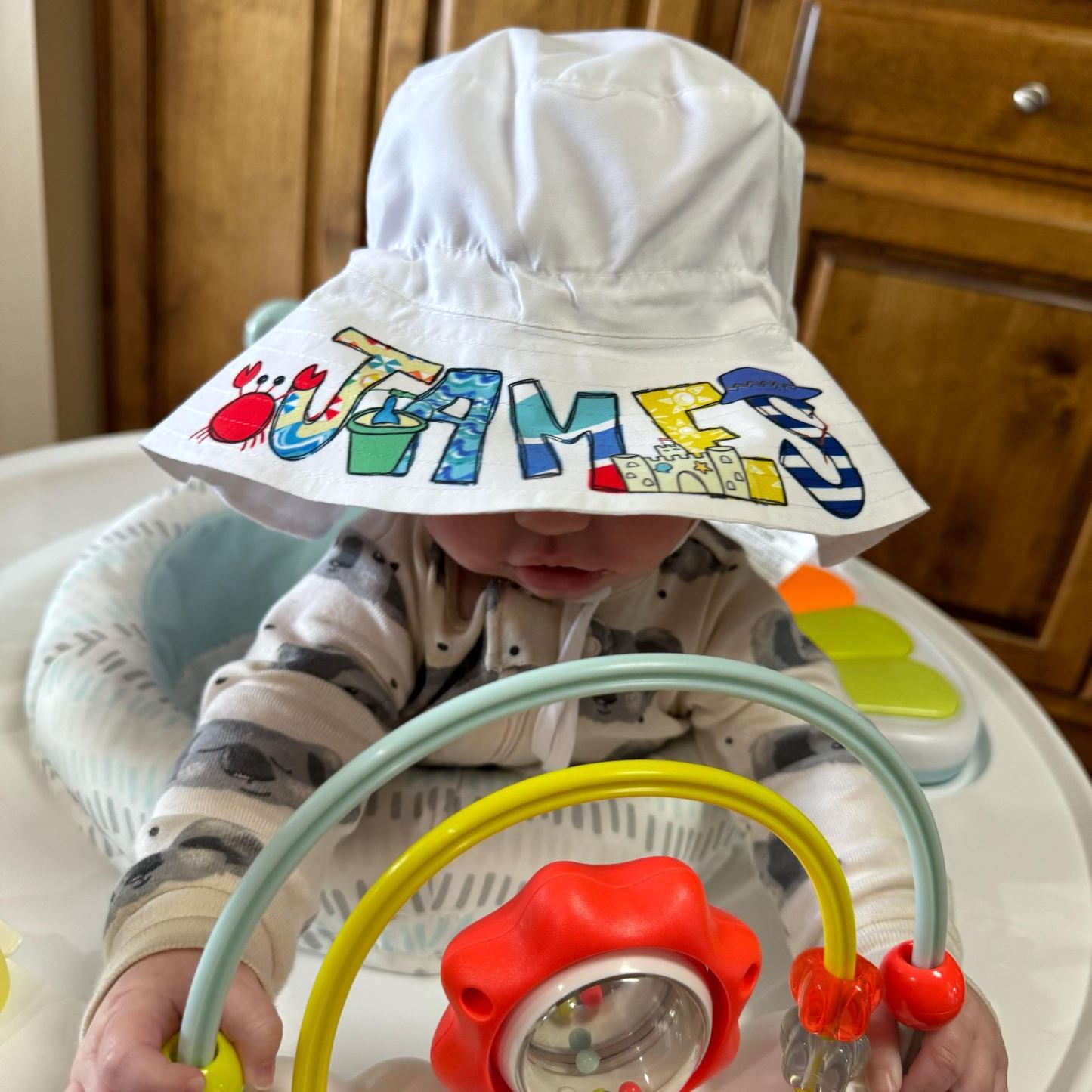 Personalized Lovely Summer Sun Protection Bucket Hat | CWBeach159