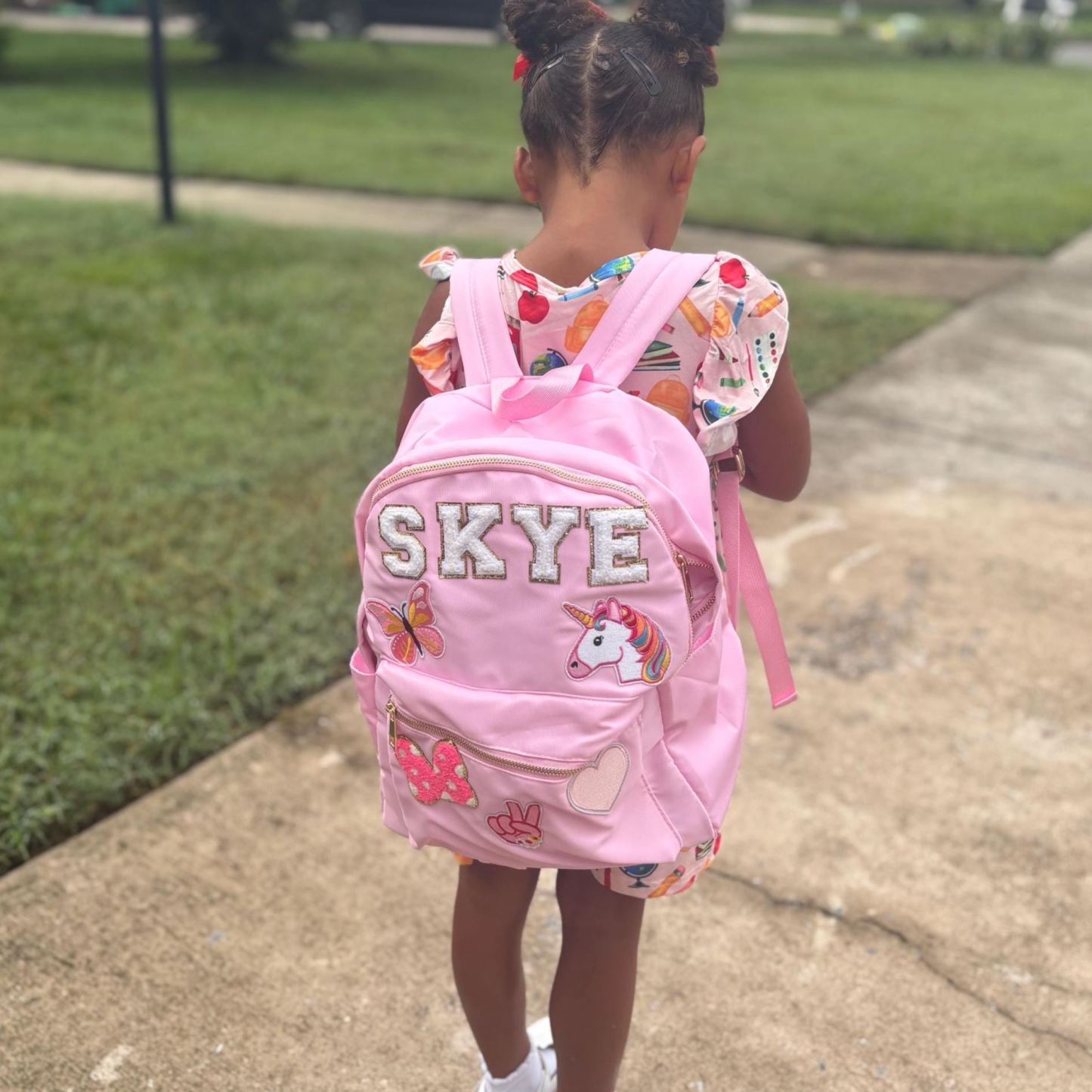 Personalized Hand Patch Kids Funny Backpack｜CWPack0902