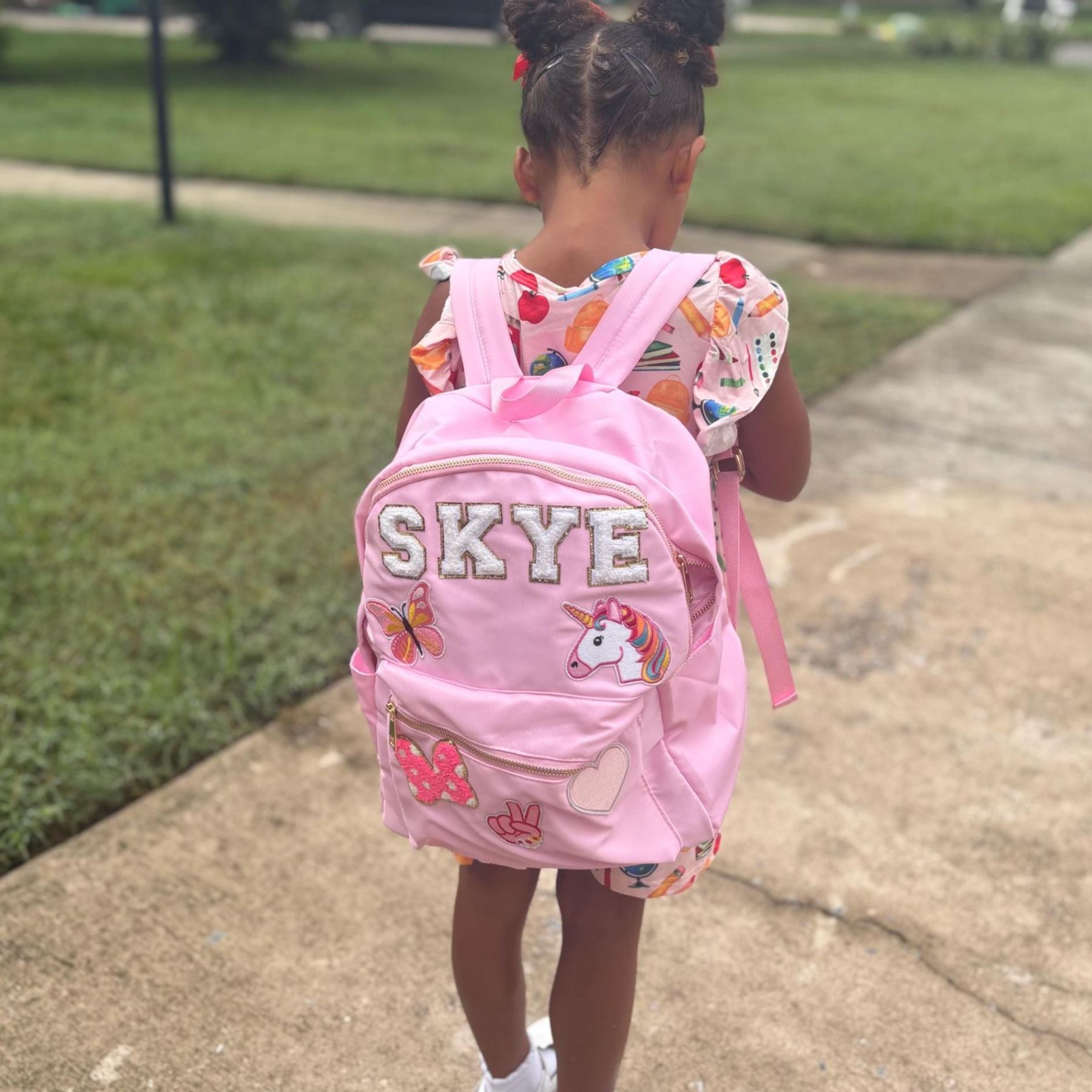 Personalized Hand Patch Kids Funny Backpack｜CWPack0902