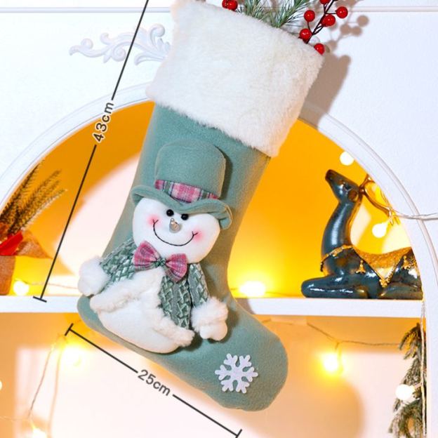 Personalized Embroidered Cute Pattern Christmas Stocking | MCGift207